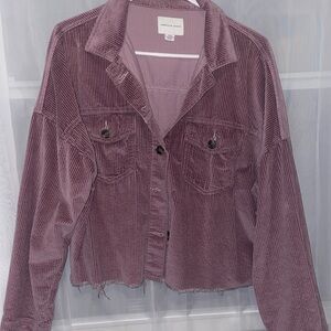 American Eagle Cropped Corduroy Jacket